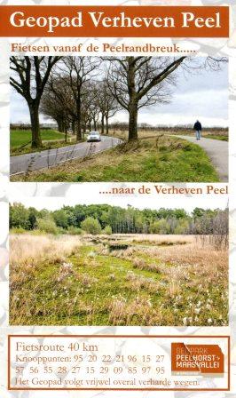 Geopad Verheven Peel – Radweg 40 km.