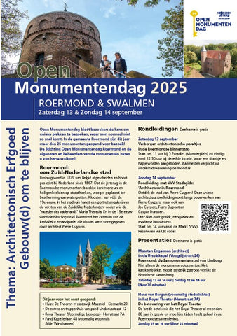 Open Monumentendag Roermond/Swalmen 13/14 september 2025 - folder
