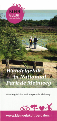 Wandelkaart in Nationaal Park de Meinweg