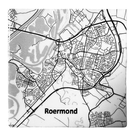 Tegeltje Roermond plattegrond 10 x 10 cm