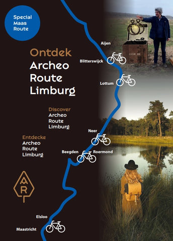 5 Archeo fietsroutes langs de Maas
